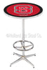 Holland Bar Stool L216 North Carolina State University 42&quot; Tall - 30&quot; Top Pub Table with Chrome Finish