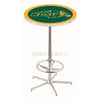 Holland Bar Stool L216 North Dakota State University 42&quot; Tall - 30&quot; Top Pub Table with Chrome Finish