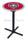 Holland Bar Stool L211 University of New Mexico 42&quot; Tall - 30&quot; Top Pub Table with Black Wrinkle Finish