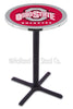 Holland Bar Stool L211 Ohio State University 42&quot; Tall - 30&quot; Top Pub Table with Black Wrinkle Finish