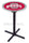 Holland Bar Stool L211 Ohio State University 42&quot; Tall - 30&quot; Top Pub Table with Black Wrinkle Finish