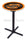 Holland Bar Stool L211 Oklahoma State University 42&quot; Tall - 30&quot; Top Pub Table with Black Wrinkle Finish
