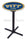 Holland Bar Stool L211 University of Pittsburgh 42&quot; Tall - 30&quot; Top Pub Table with Black Wrinkle Finish