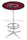 Holland Bar Stool L216 University of South Carolina 42&quot; Tall - 30&quot; Top Pub Table with Chrome Finish