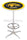 Holland Bar Stool L216 University of Southern Mississippi 42&quot; Tall - 30&quot; Top Pub Table with Chrome Finish