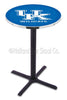 Holland Bar Stool L211 University of Kentucky (UK) 42&quot; Tall - 30&quot; Top Pub Table with Black Wrinkle Finish