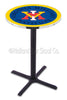 Holland Bar Stool L211 Virginia Military Institute 42&quot; Tall - 30&quot; Top Pub Table with Black Wrinkle Finish