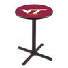 Holland Bar Stool L211 Virginia Tech University 42&quot; Tall - 30&quot; Top Pub Table with Black Wrinkle Finish