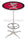 Holland Bar Stool L216 University of Wisconsin (Badger) 42&quot; Tall - 30&quot; Top Pub Table with Chrome Finish