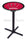 Holland Bar Stool L211 University of Wisconsin (W) 42&quot; Tall - 30&quot; Top Pub Table with Black Wrinkle Finish