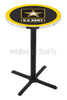 Holland Bar Stool L211 United States Army 42&quot; Tall - 30&quot; Top Pub Table with Black Wrinkle Finish