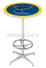Holland Bar Stool L216 St Louis Blues 42&quot; Tall - 30&quot; Top Pub Table with Chrome Finish