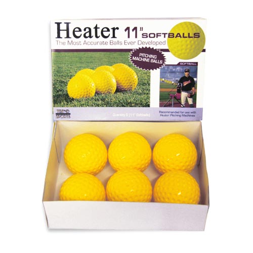 Heater PMB34 11 in. Pitching Machine Softballs- Dozen
