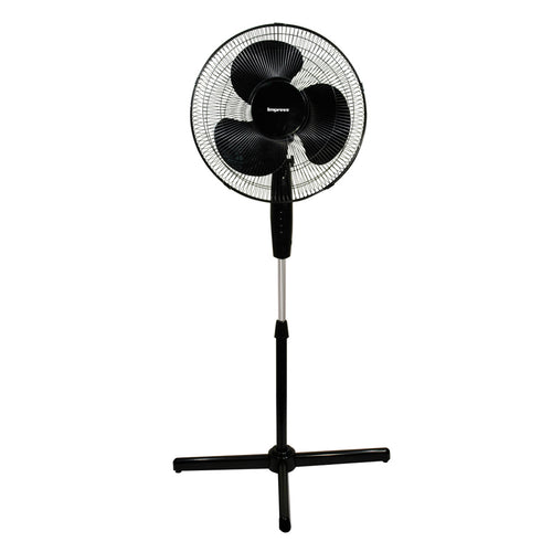 Impress  Handi-Fan 16 Inch Oscillating Stand Fan in Black