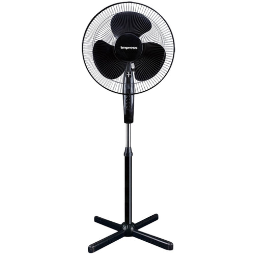 Impress  16'' Oscillating Stand Fan (black) IM-725B