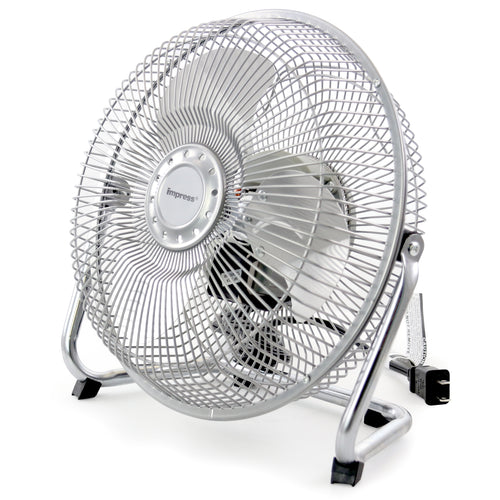 Impress  9-Inch All Metal High Velocity Fan Silver Finish