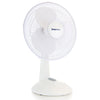 Impress  12 Inch 3 Speed Oscillating Table Fan in White