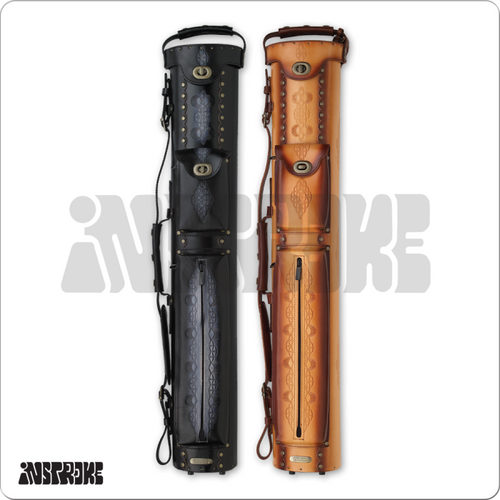 InStroke IST35 Tooled 3x5 Hard Leather Case Pool Cue Cases