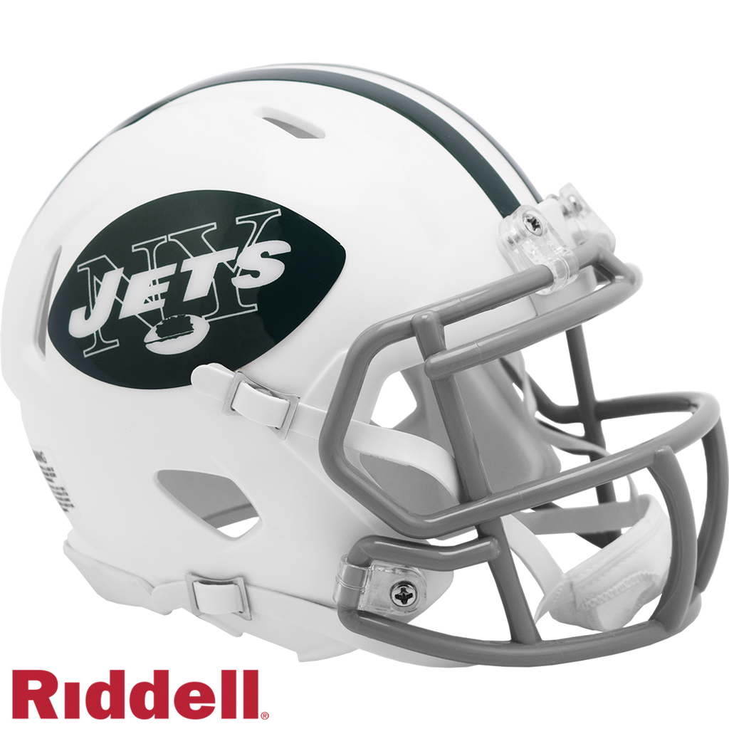 New York Jets Helmet Riddell Replica Mini Speed Style 1965-1977 T/B - Riddell