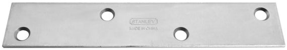 Stanley Hardware 8in. X 1-.25in. Zinc Mending Plates Without Screws  220293