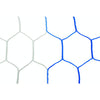 Jaypro Sports SN-2BLUW Hexagon Two Tone - Blue-White