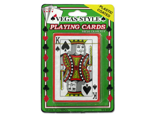 Bulk Buys Plastic coated playing cards - Pack of 24