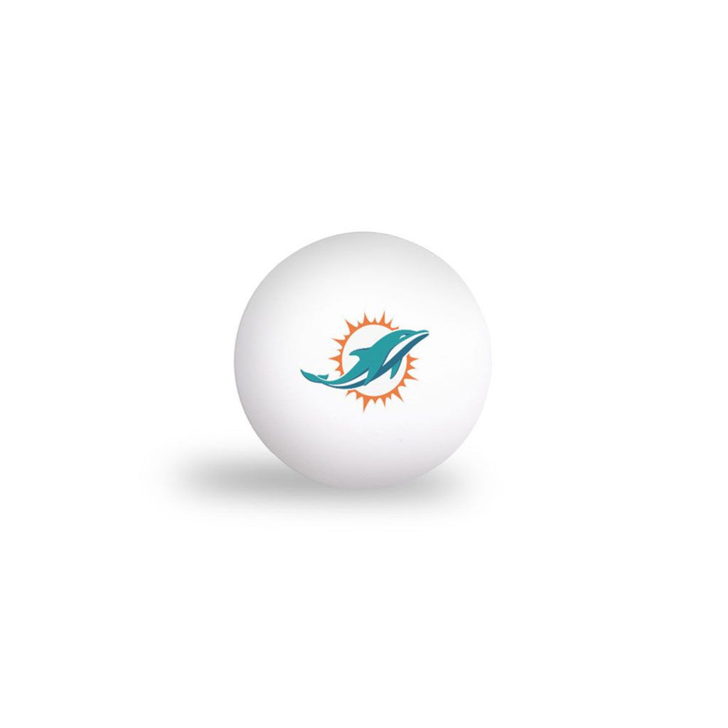 Miami Dolphins Ping Pong Balls 6 Pack - WinCraft