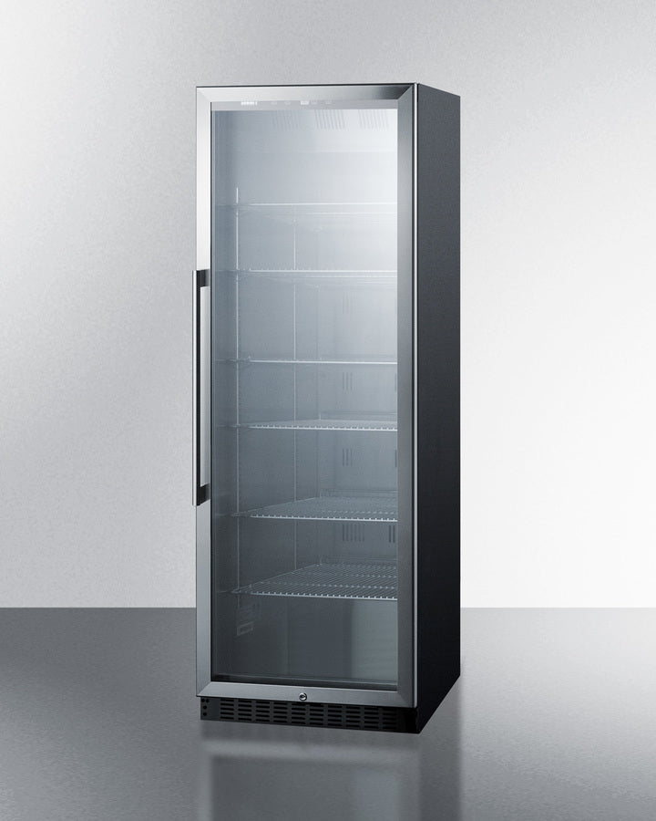 Commercial Beverage Merchandiser With 14.5 Cu.Ft. Capacity, Digital Thermostat And Self-Closing Door - SCR1401 Summit Commercial