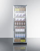 24'' Wide Upright Commercial Beverage Center With Stainless Steel Interior - SCR1401CSS Summit Commercial