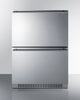 24'' Wide Indoor/Outdoor ADA Compliant 2-Drawer Freezer - ADFD243CSS Summit