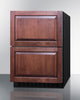 24'' Wide Outdoor ADA Compliant 2-Drawer Freezer - ADFD243OS Summit