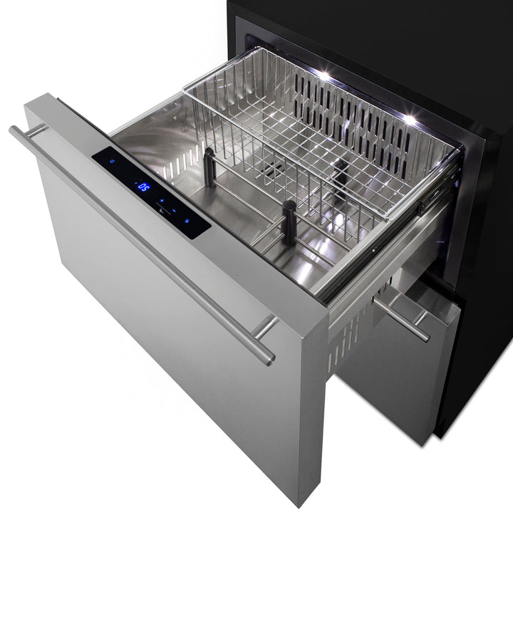 24'' Wide Outdoor ADA Compliant 2-Drawer Freezer - ADFD243OS Summit