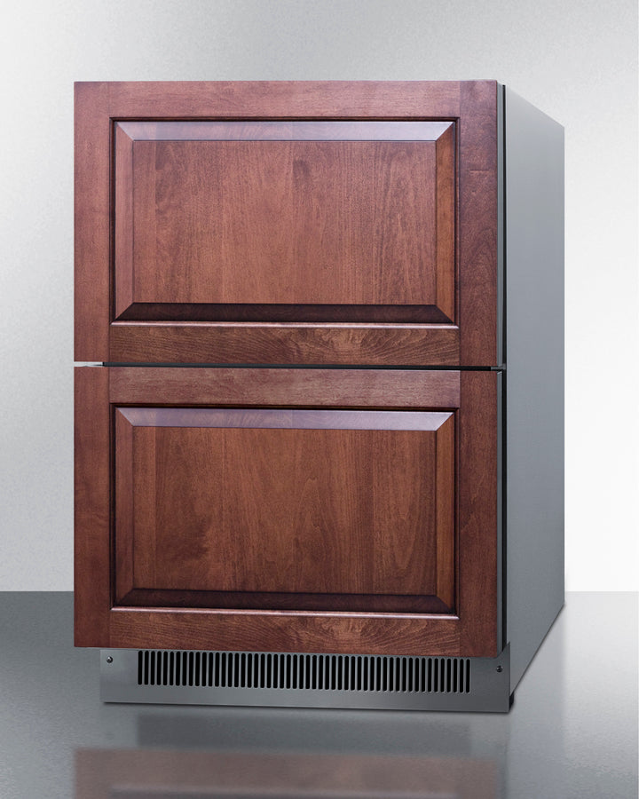 24'' Wide Indoor/Outdoor ADA Compliant 2-Drawer Freezer - ADFD2D24PNR Summit