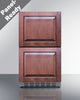 18 Inch 2 Drawer Refrigerator In ADA Height For Outdoor Or Indoor Use - ADRD18OS Summit