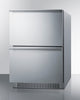 24'' Wide Indoor/Outdoor 2-Drawer Refrigerator - ADRD241CSS Summit