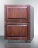 24'' Wide Indoor/Outdoor 2-Drawer Refrigerator - ADRD241CSS Summit