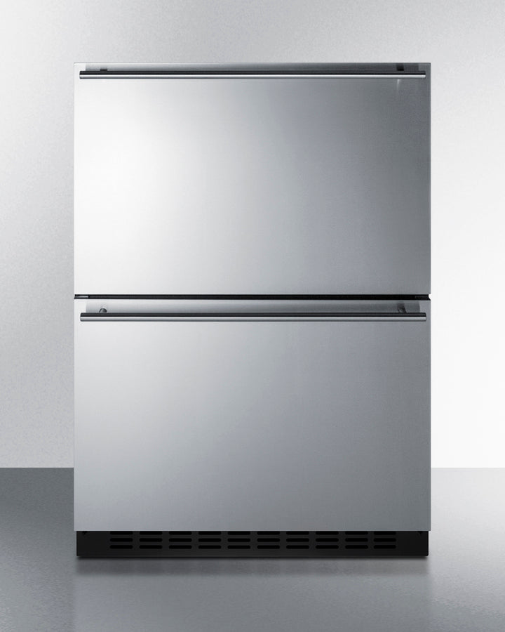 24'' Wide Panel-Ready Indoor/Outdoor ADA Compliant 2-Drawer Refrigerator - ADRD241PNR Summit