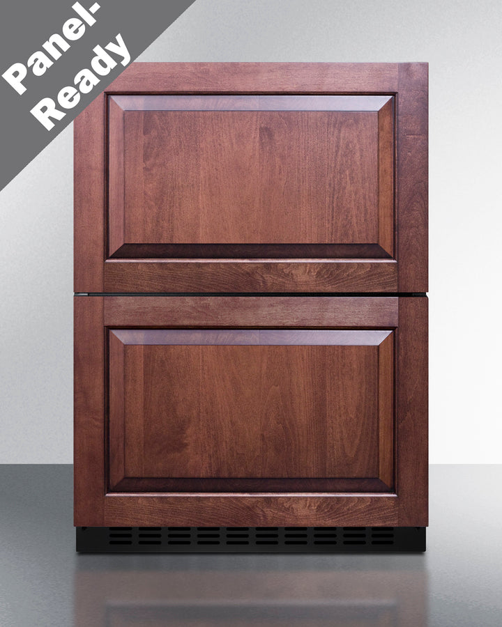 24'' Wide Panel-Ready Indoor/Outdoor ADA Compliant 2-Drawer Refrigerator - ADRD241PNR Summit