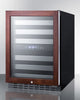 24'' Wide Built-In Under-Counter ADA Compliant Dual Zone Wine Cellar With Panel-Ready Door Trim  - ALWC532PNR Summit