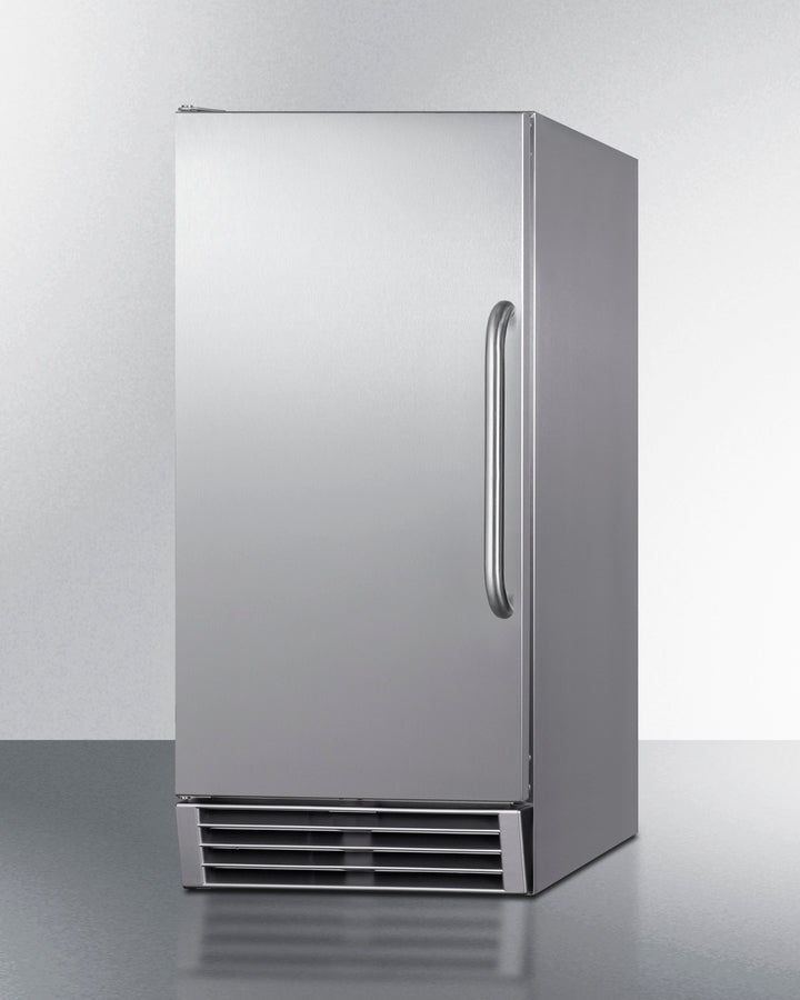 15'' Wide Outdoor Built-In Undercounter Nsf-Listed Clear Icemaker With Automatic Defrost And Internal Pump - BIM47OS Summit