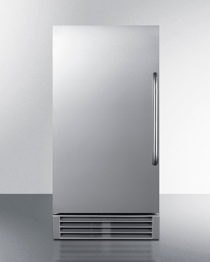 15'' Wide Outdoor Built-In Undercounter Nsf-Listed Clear Icemaker With Automatic Defrost And Internal Pump - BIM47OS Summit