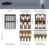 18'' Wide Built-In Wine Cellar With Seamless Stainless Steel Trimmed Glass Door - CL18WC Summit Classic