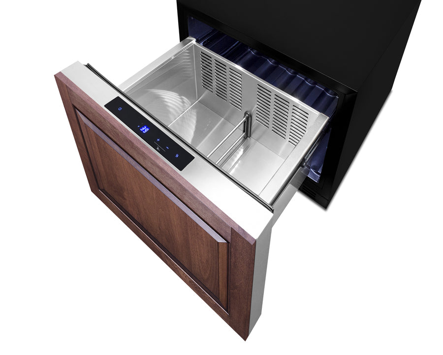 21.5'' Wide Single Drawer Bulit-In Refrigerator For Indoor Or Outdoor Use With Panel-Ready Front - FF1DSS Summit