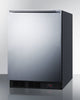 Built-In Undercounter ADA Compliant Craft Beer Pub Cellar With Black Cabinet, Stainless Steel Door, Horizontal Handle, Digital Thermostat, And Deluxe Interior - FF63BKBIDTPUBSSHHADA Summit