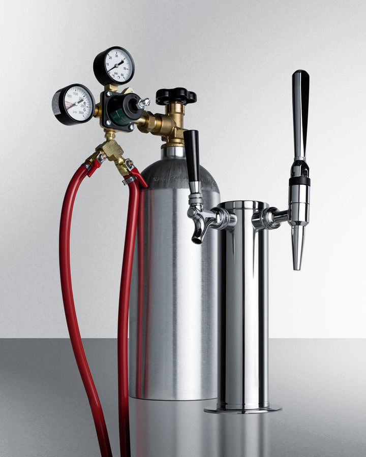 Built-In Commercially Approved Dual Tap Combo Cold Brew And Nitro Coffee Kegerator In Stainless Steel - SBC682CMTWIN Summit