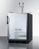 Built-In Glass Door Kegerator For Use Under ADA Compliant Counters With Dual Tap Kit For Two 1/6 Kegs - SBC56GBIADA Summit Commercial