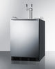 Built-In Kegerator For Use Under ADA Compliant Counters With Dual Tap Kit For Two 1/6 Kegs - SBC58BLBIADA Summit Commercial