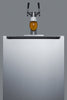 Built-In Kegerator For Use Under ADA Compliant Counters With Dual Tap Kit For Two 1/6 Kegs - SBC58BLBIADA Summit Commercial