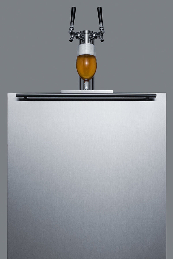 Built-In Kegerator For Use Under ADA Compliant Counters With Dual Tap Kit For Two 1/6 Kegs - SBC58BLBIADA Summit Commercial