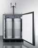 Built-In Kegerator For Use Under ADA Compliant Counters With Dual Tap Kit For Two 1/6 Kegs - SBC58BLBIADA Summit Commercial